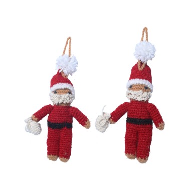 WSDO-L016, Knitted Santa, Size: 15x6cm, Weight: 32g.