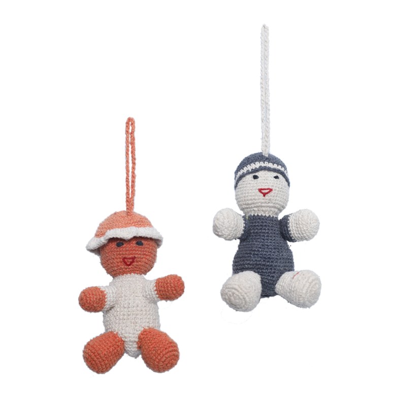 Hat Doll (left), WSDO-L008, Size: 11cm, Weight: 35g. Kufi Cap Doll (right), WSDO-L007, Size: 11cm, Weight: 37g.