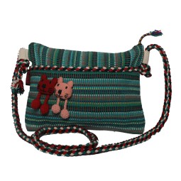 WSDO-C009 Double Pocket Braid Bag Size: 18x26cm Weight: 240g