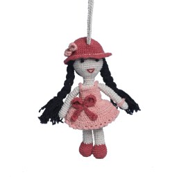 WSDO-L009, Long Hair Doll, Size: 15cm, Weight: 40g.